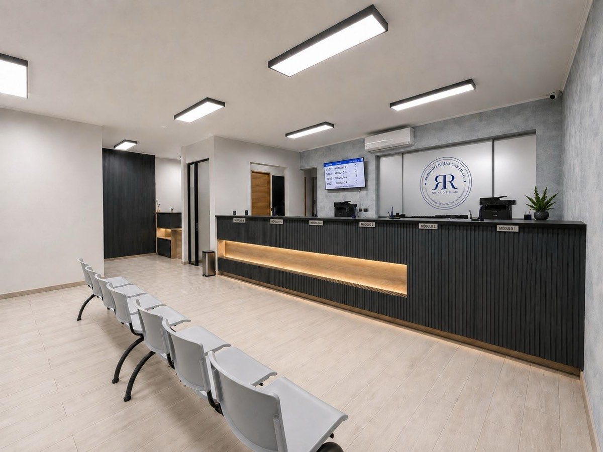 Sala de espera y módulos